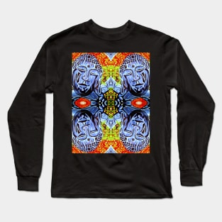 Twilight Buddha Bear PATTERN Long Sleeve T-Shirt